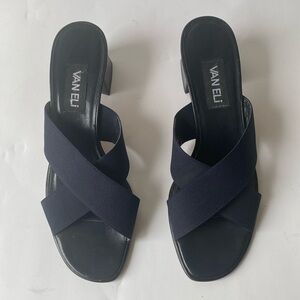 Van Eli Navy Mules 10S